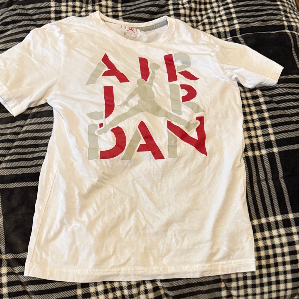 Jordan Kids White and Red T-Shirt